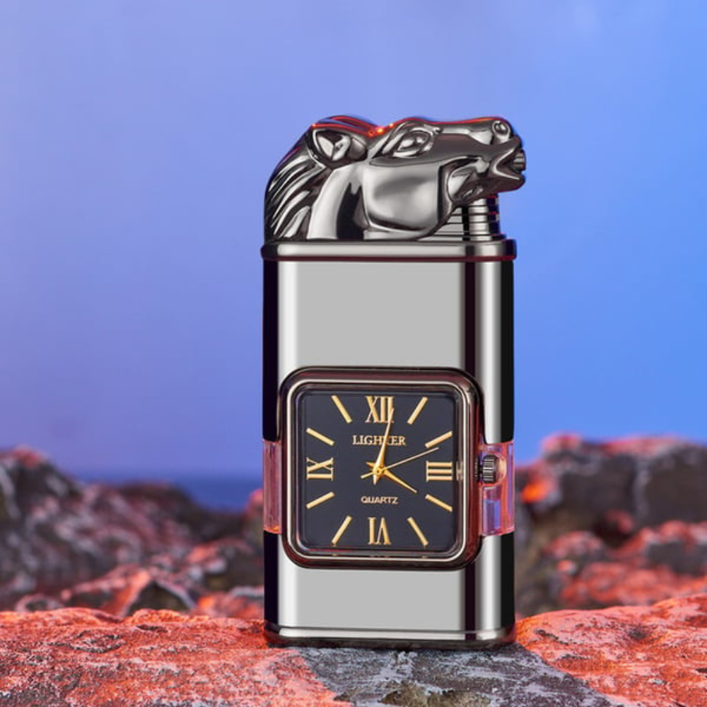 WatchLighter: Vintage-Inspired Multifunctional Double Flame Watch Lighter