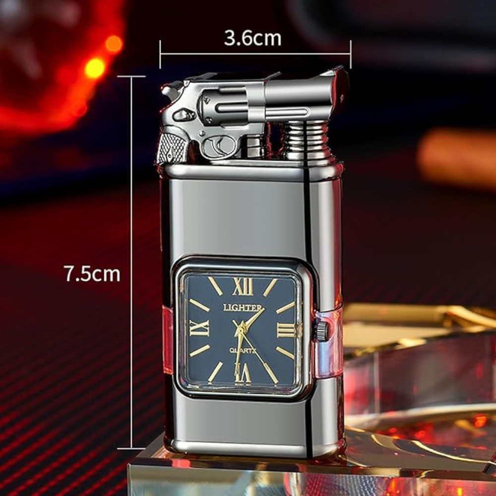 WatchLighter: Vintage-Inspired Multifunctional Double Flame Watch Lighter