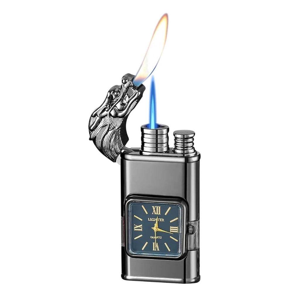 WatchLighter: Vintage-Inspired Multifunctional Double Flame Watch Lighter