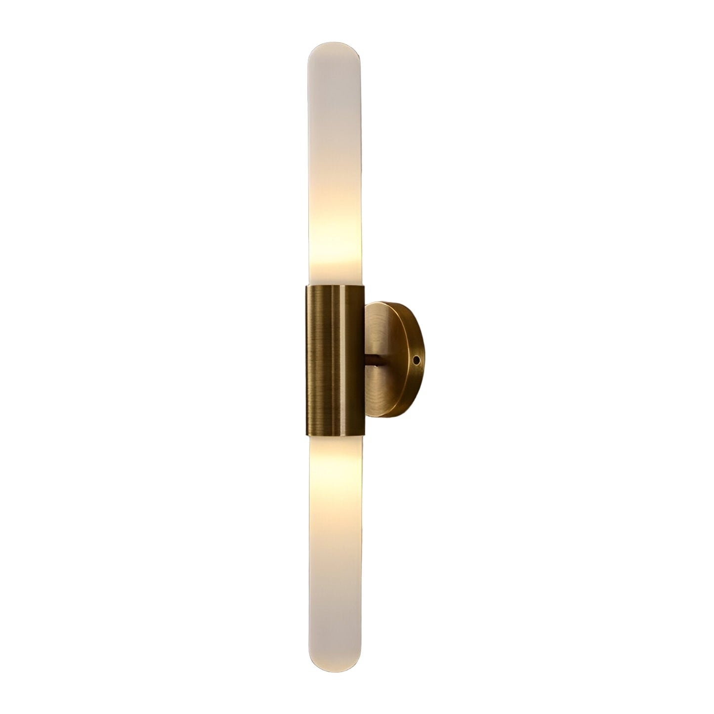 Water Ripple Glass Wall Sconce - Brass Finish - Modern Minimalist LED Wall Lamp - Image 7