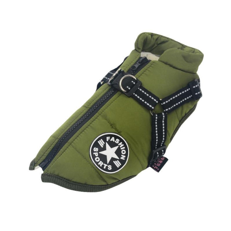 Waterproof Dog Jacket - Reflective Strap | Multiple Colours and Sizes