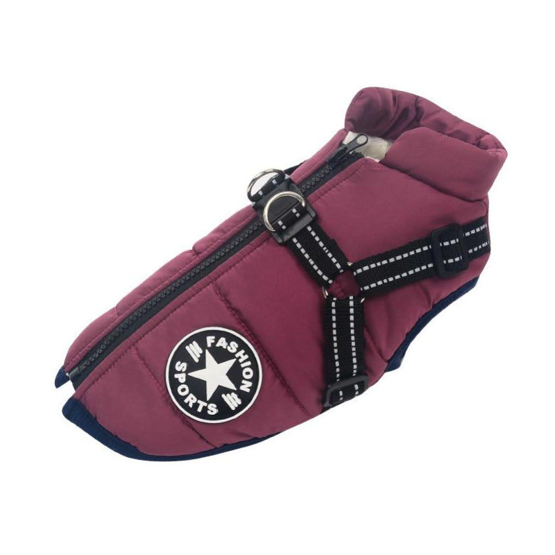 Waterproof Dog Jacket - Reflective Strap | Multiple Colours and Sizes