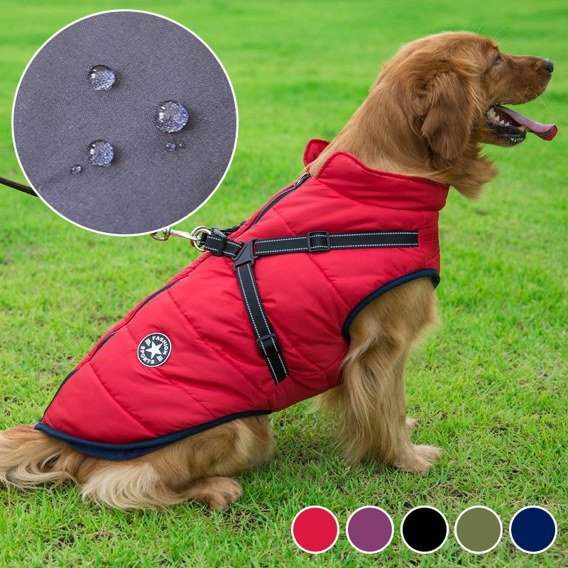 Waterproof Dog Jacket - Reflective Strap | Multiple Colours and Sizes