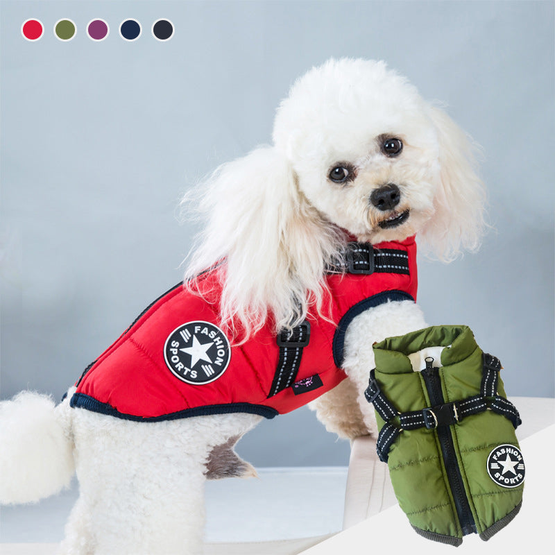 Waterproof Dog Jacket - Reflective Strap | Multiple Colours and Sizes