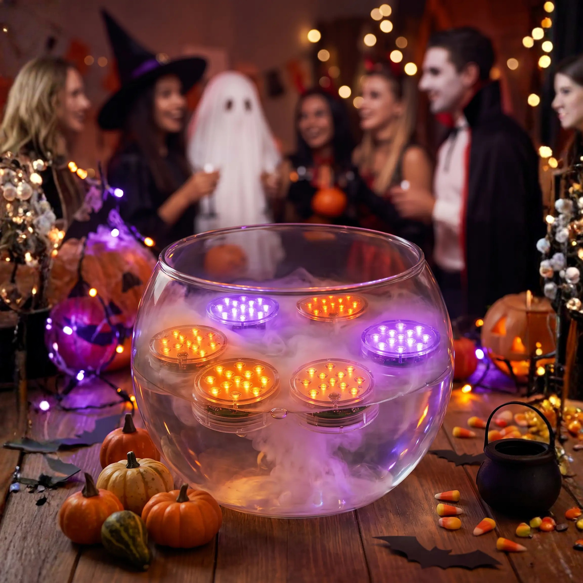 Waterproof LED Light with Remote Control, Magnet, and Suction Cups