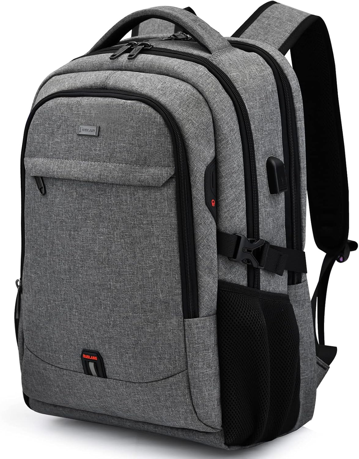 Waterproof Travel Laptop Backpack with USB Port & Organized Storage