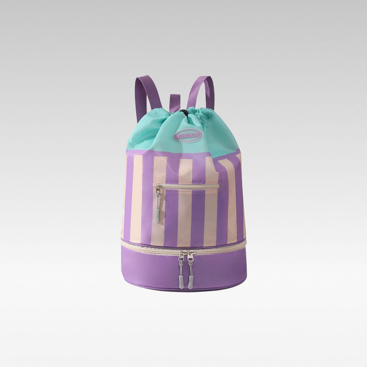 Wet-Dry Shoe Compartment Drawstring Backpack