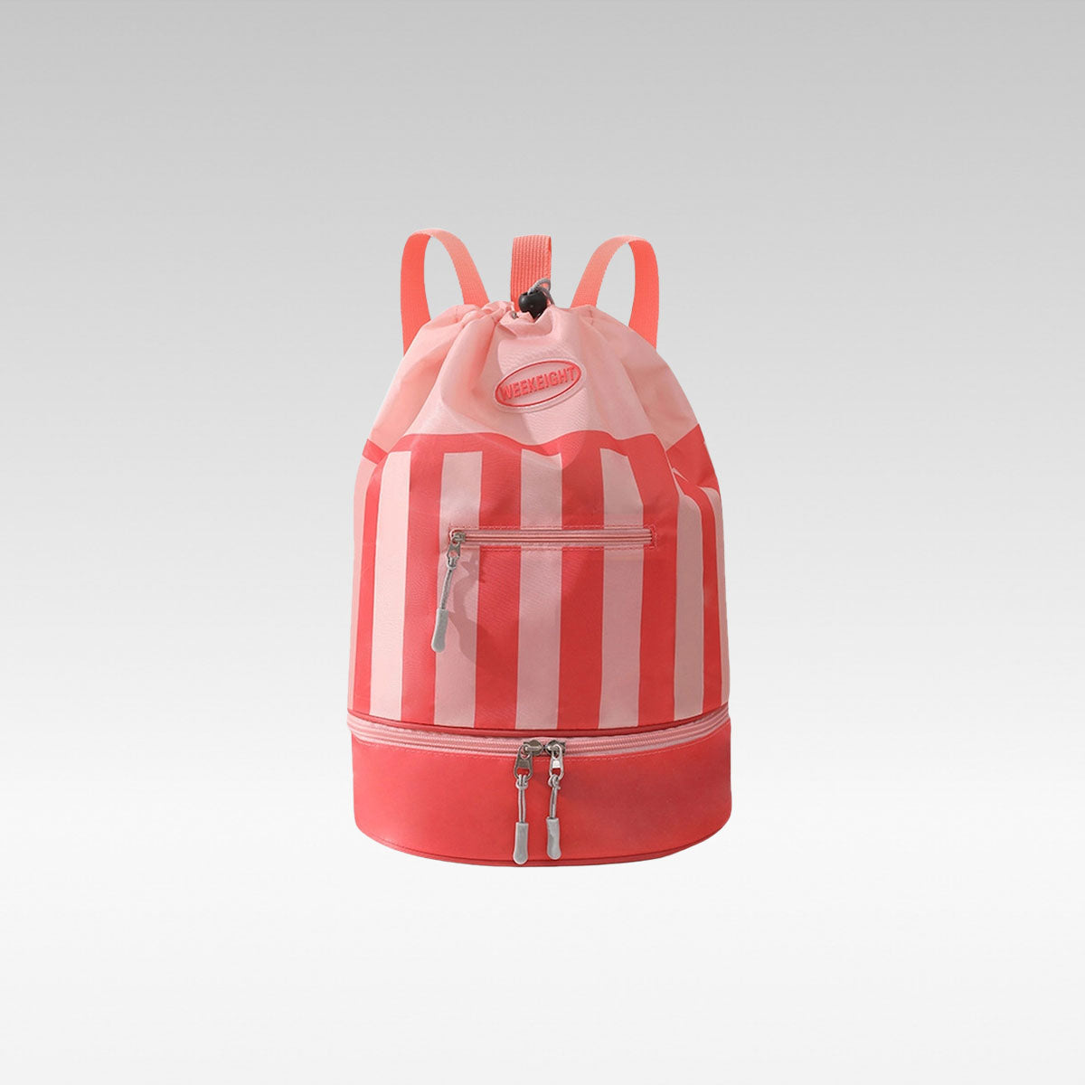 Wet-Dry Shoe Compartment Drawstring Backpack