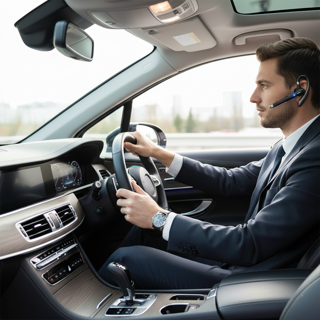 Wireless Bluetooth Headset with Noise Reduction and HiFi Sound