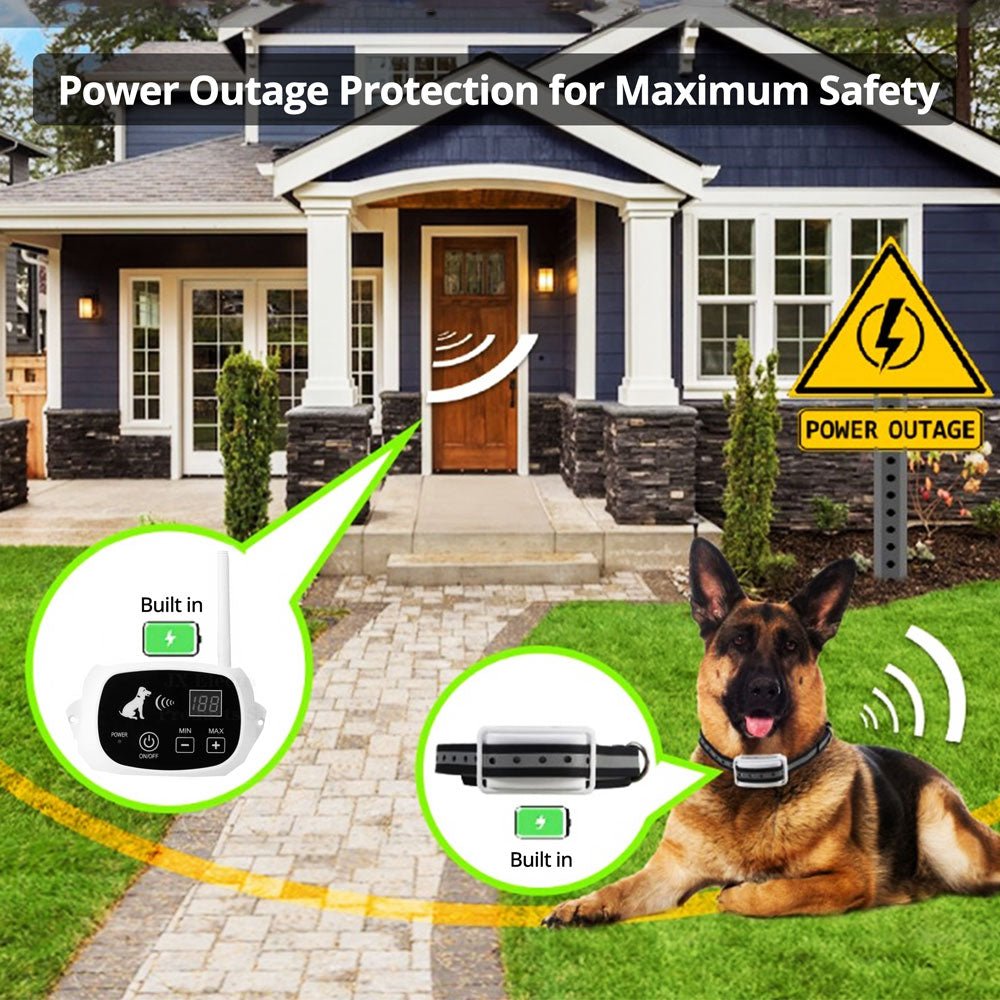 Wireless Dog Fence System with Adjustable Collar