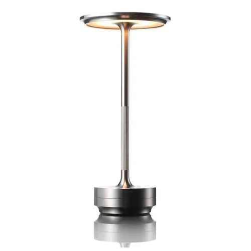 Wireless Table Lamp - Brass Finish - Modern Bedside Lamp - Portable Decor Light - Image 6