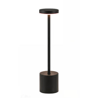Wireless Table Lamp - Modern Metal Bedside Light - Adjustable Brightness
