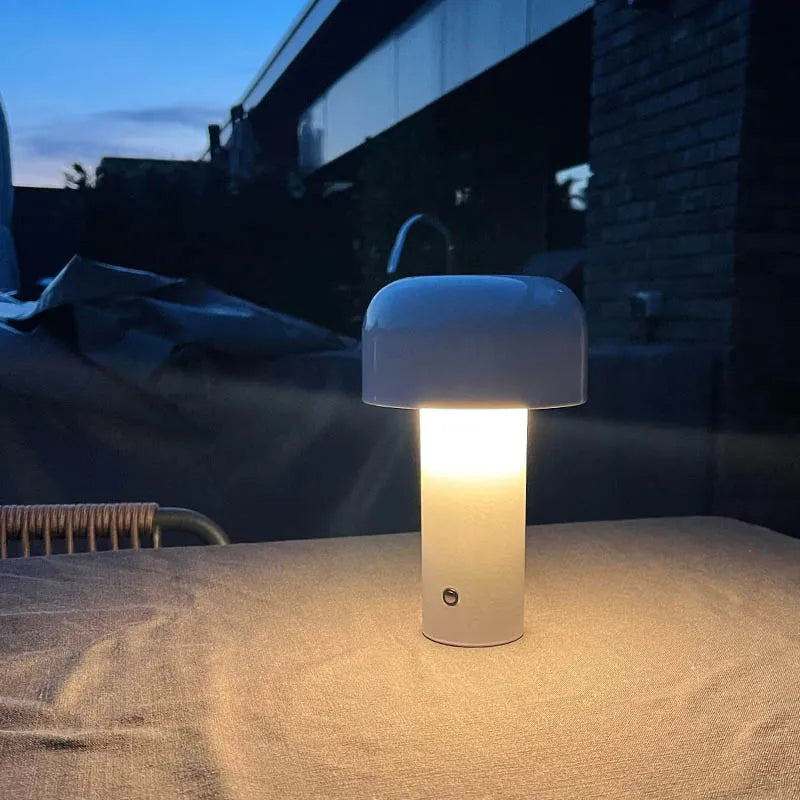 Wireless Table Lamp - Modern Mushroom Style - Portable and Rechargeable - Image 4