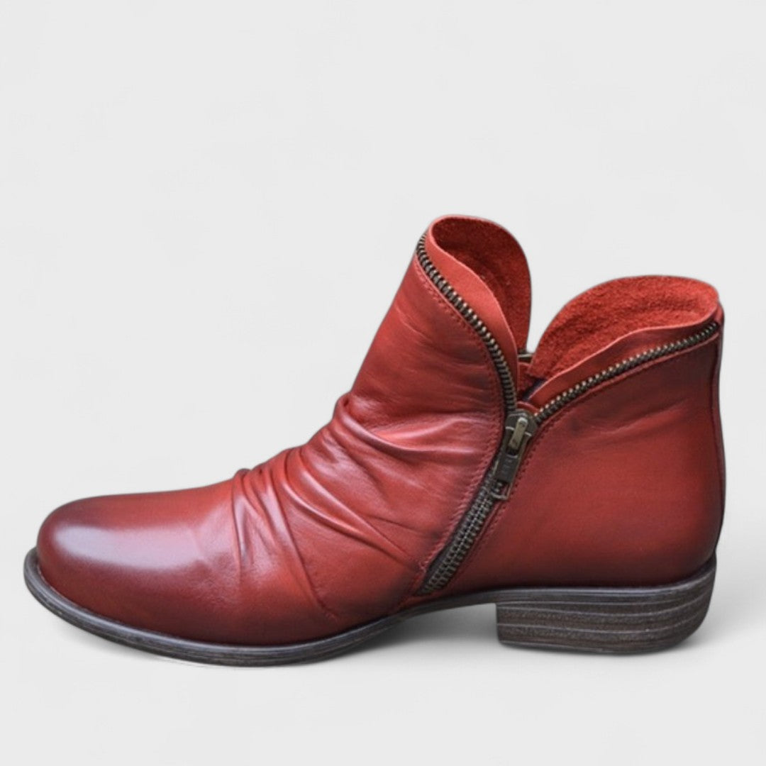 Women's Ankle Boots with Side Zipper