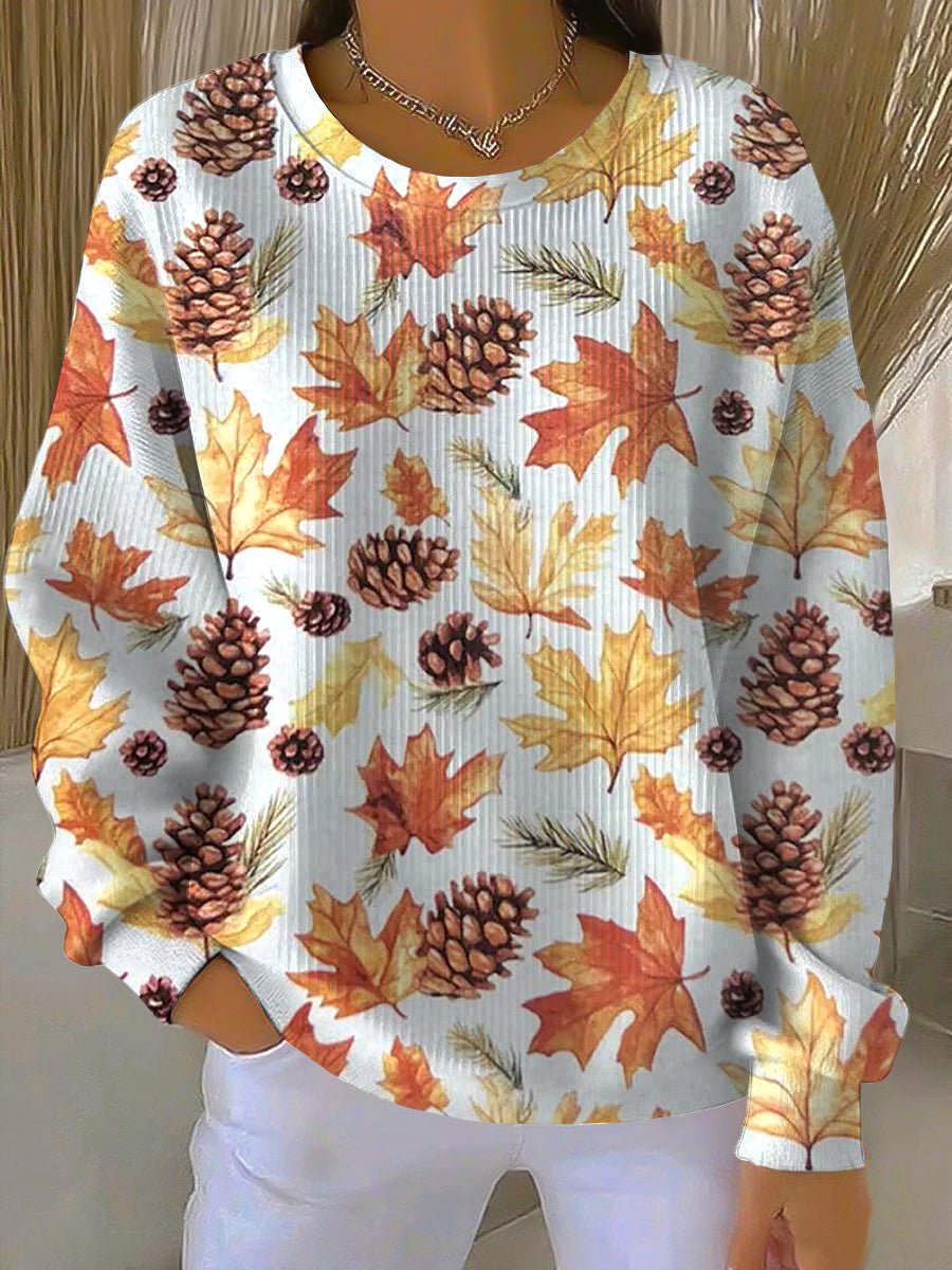 Women's Autumn Print Sweatshirt