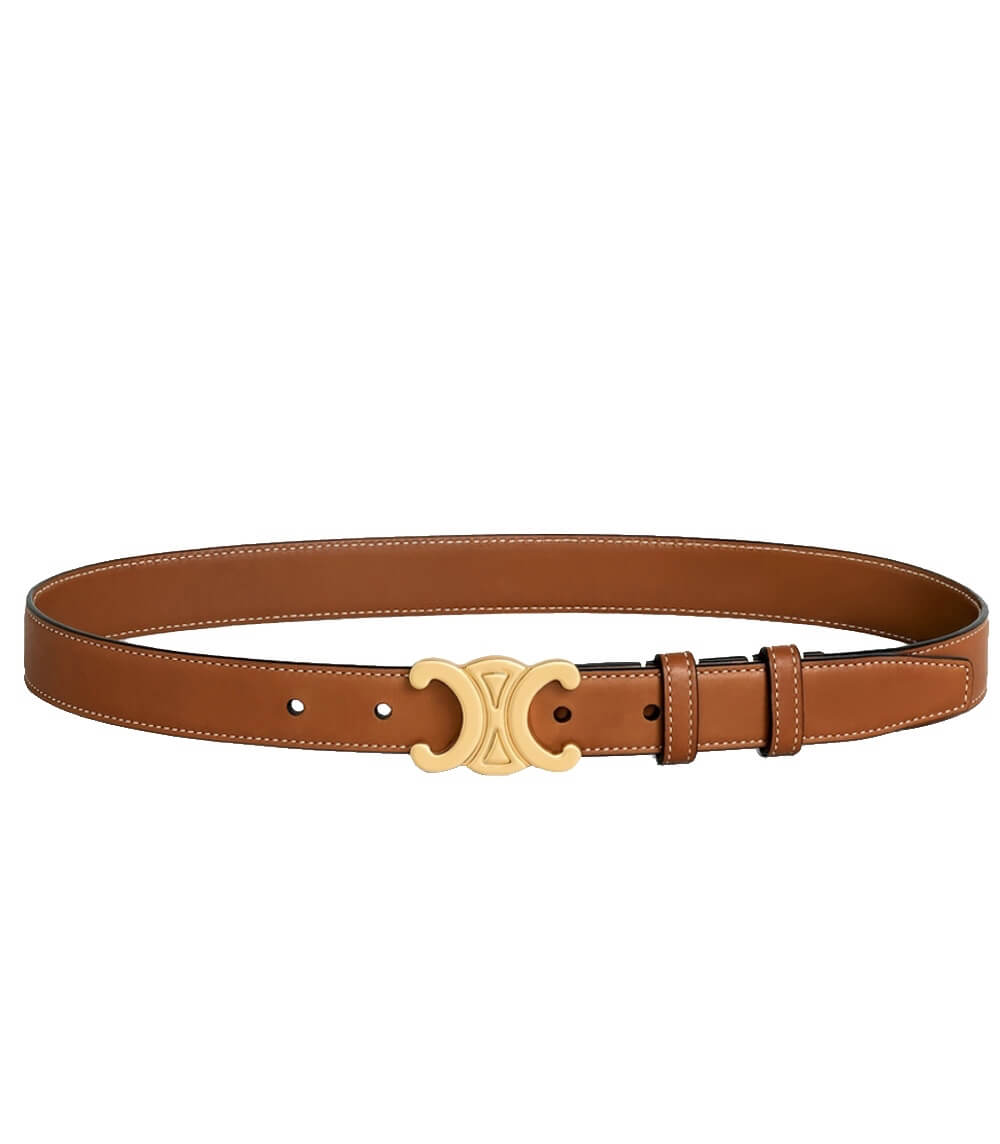 Women's Belt - Gold Buckle - Chic Style
