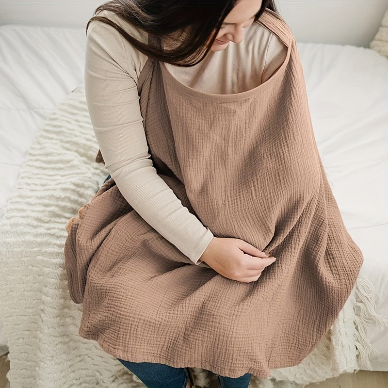 Women's Breathable Cotton Nursing Scarf for Discreet Feeding