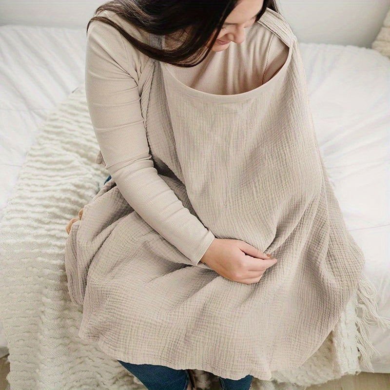Women's Breathable Cotton Nursing Scarf for Discreet Feeding
