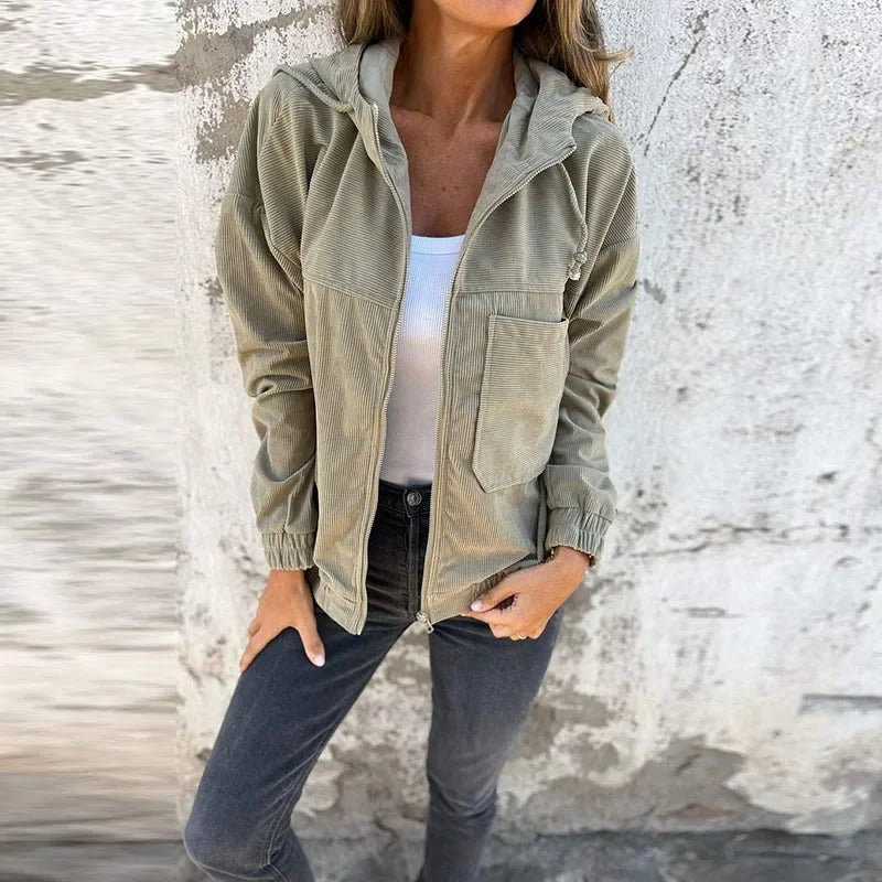 Women's Casual Hooded Zip Jacket