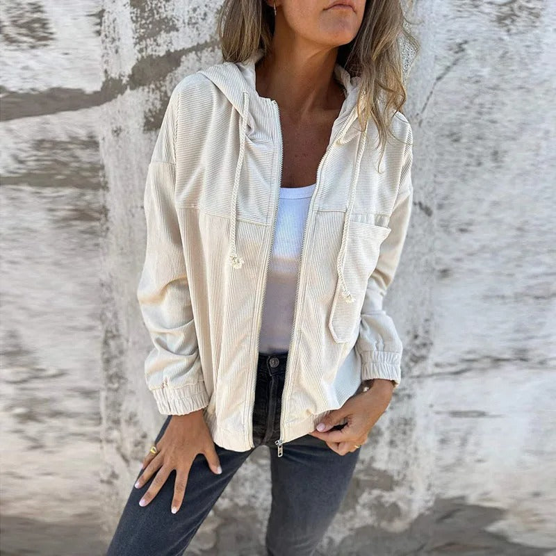 Women's Casual Hooded Zip Jacket