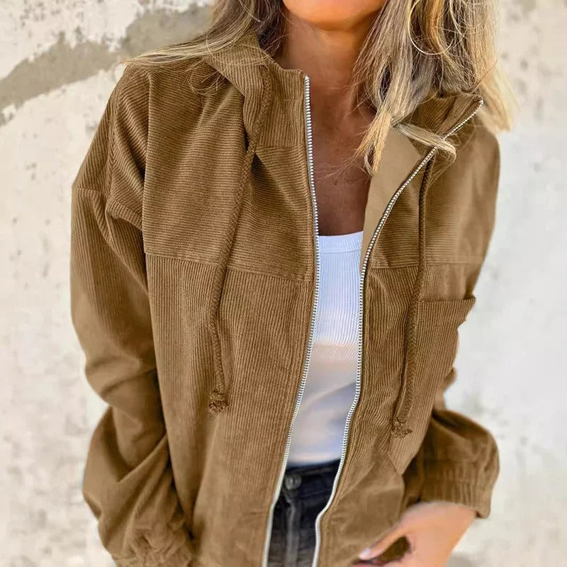 Women's Casual Hooded Zip Jacket