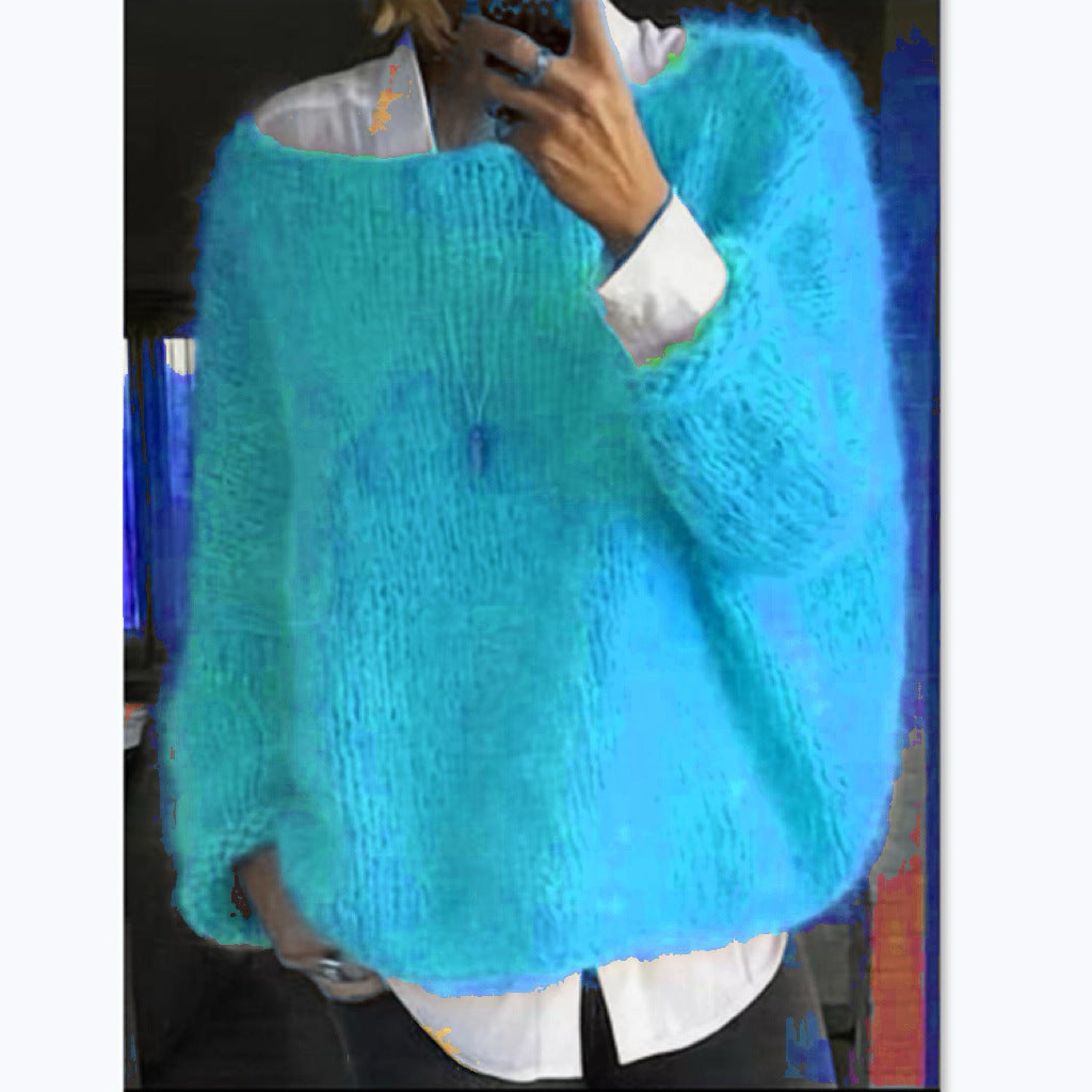 Women's Cozy Oversized Boatneck Sweater