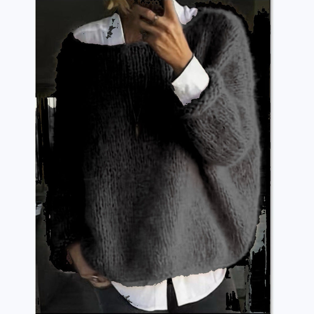 Women's Cozy Oversized Boatneck Sweater