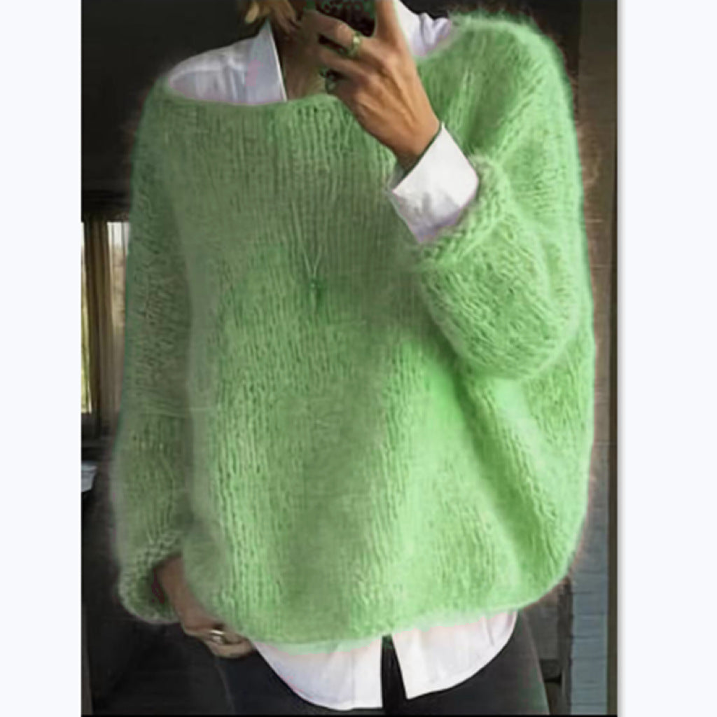 Women's Cozy Oversized Boatneck Sweater