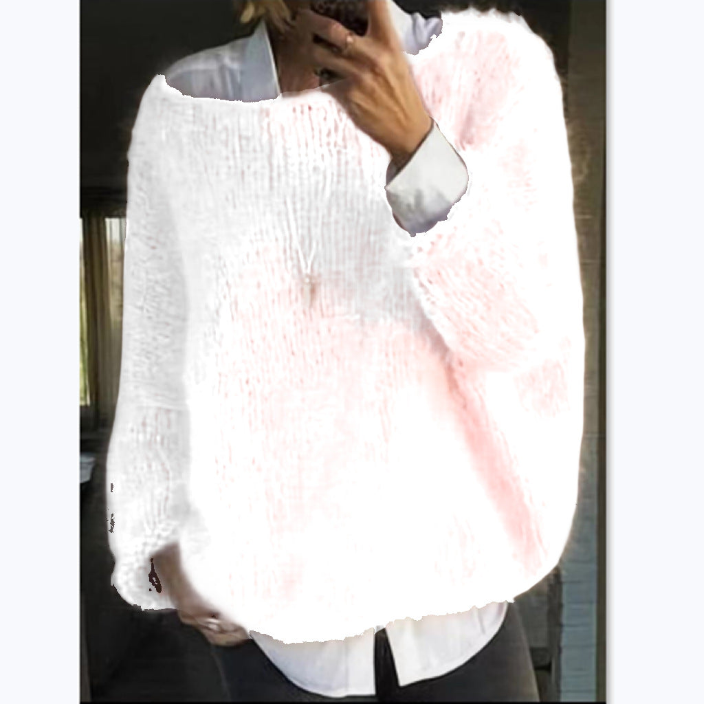 Women's Cozy Oversized Boatneck Sweater