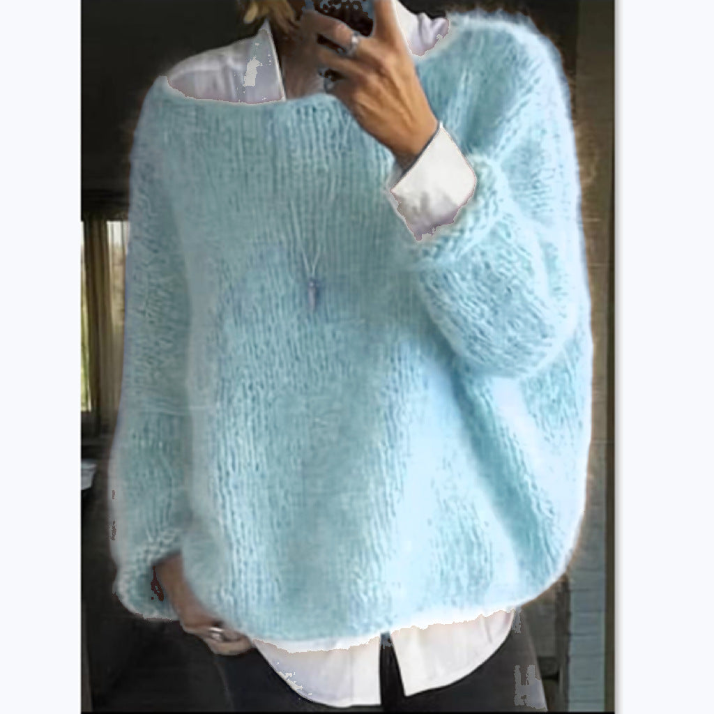 Women's Cozy Oversized Boatneck Sweater