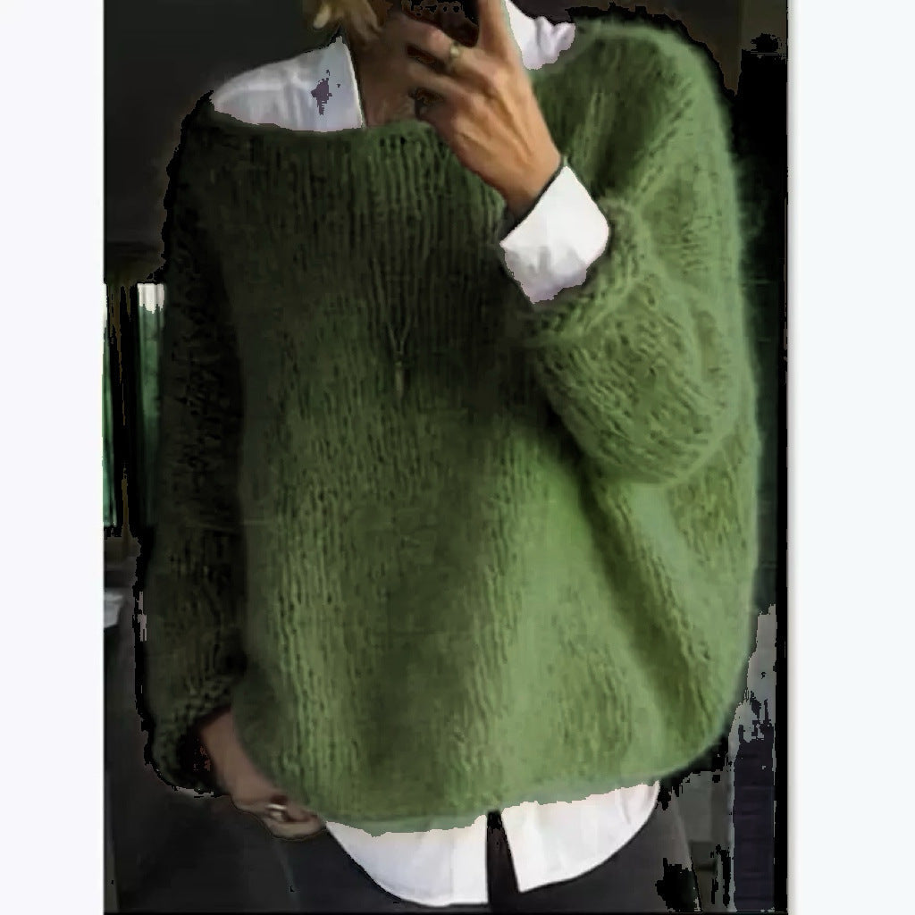 Women's Cozy Oversized Boatneck Sweater