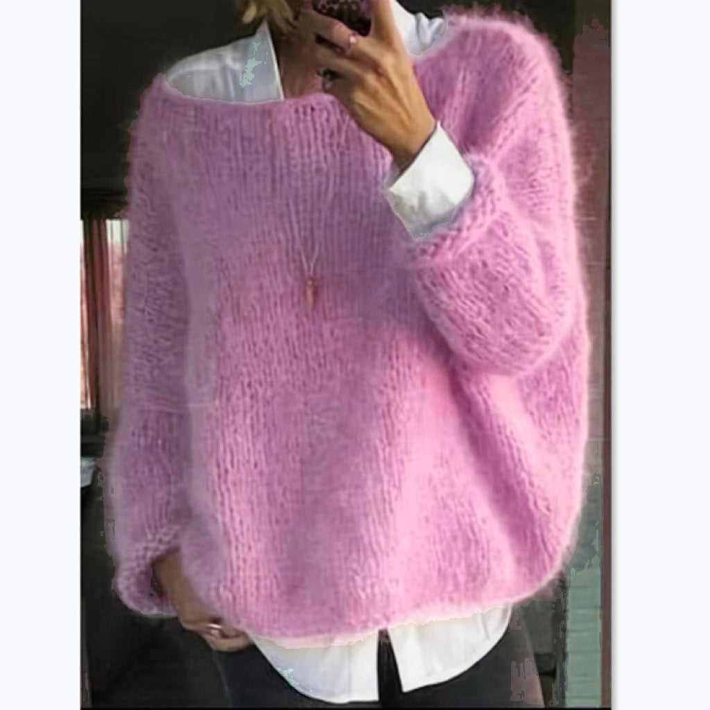 Women's Cozy Oversized Boatneck Sweater