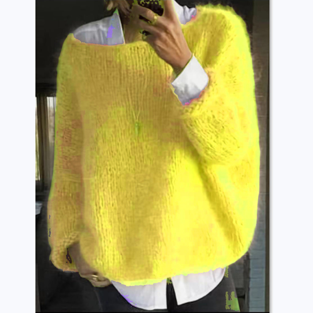 Women's Cozy Oversized Boatneck Sweater