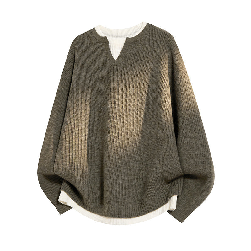 Women's Elegant Casual V-Neck Loose Fit Sweater