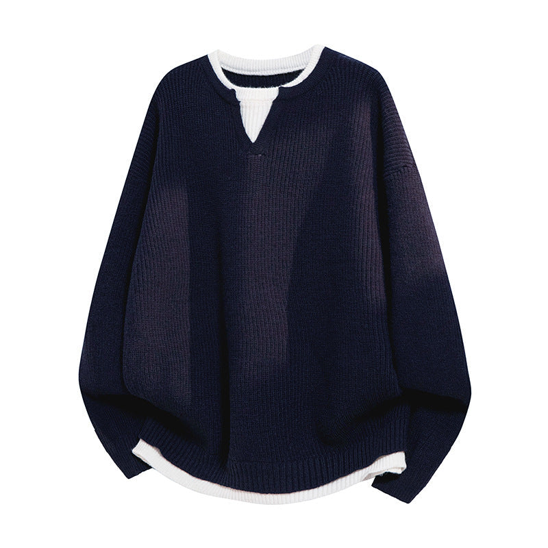 Women's Elegant Casual V-Neck Loose Fit Sweater