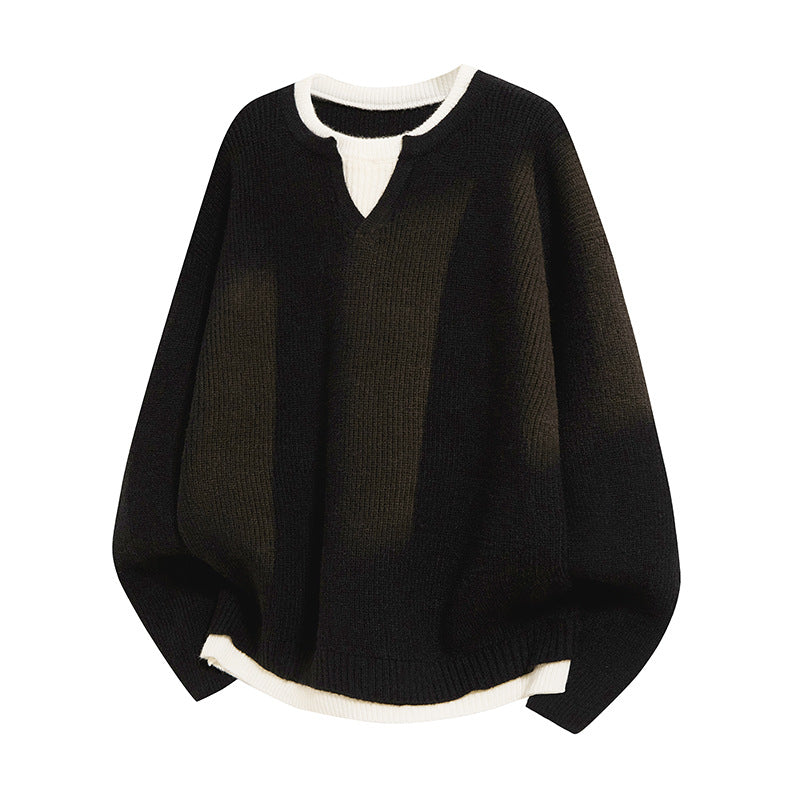 Women's Elegant Casual V-Neck Loose Fit Sweater