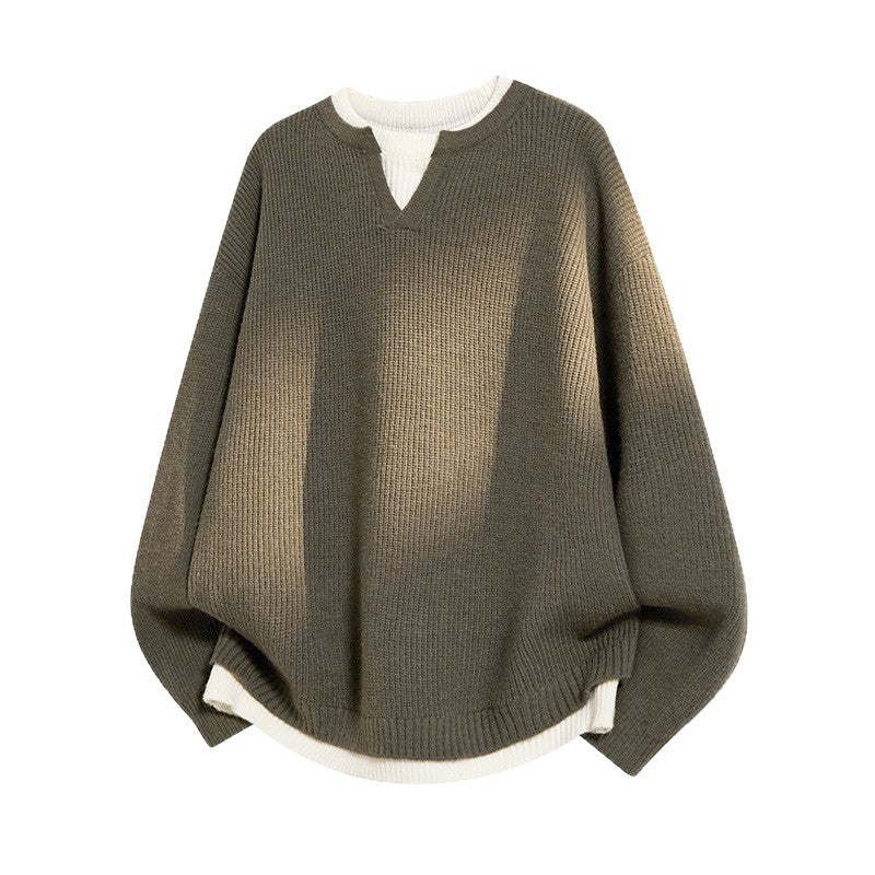 Women's Elegant Casual V-Neck Loose Fit Sweater