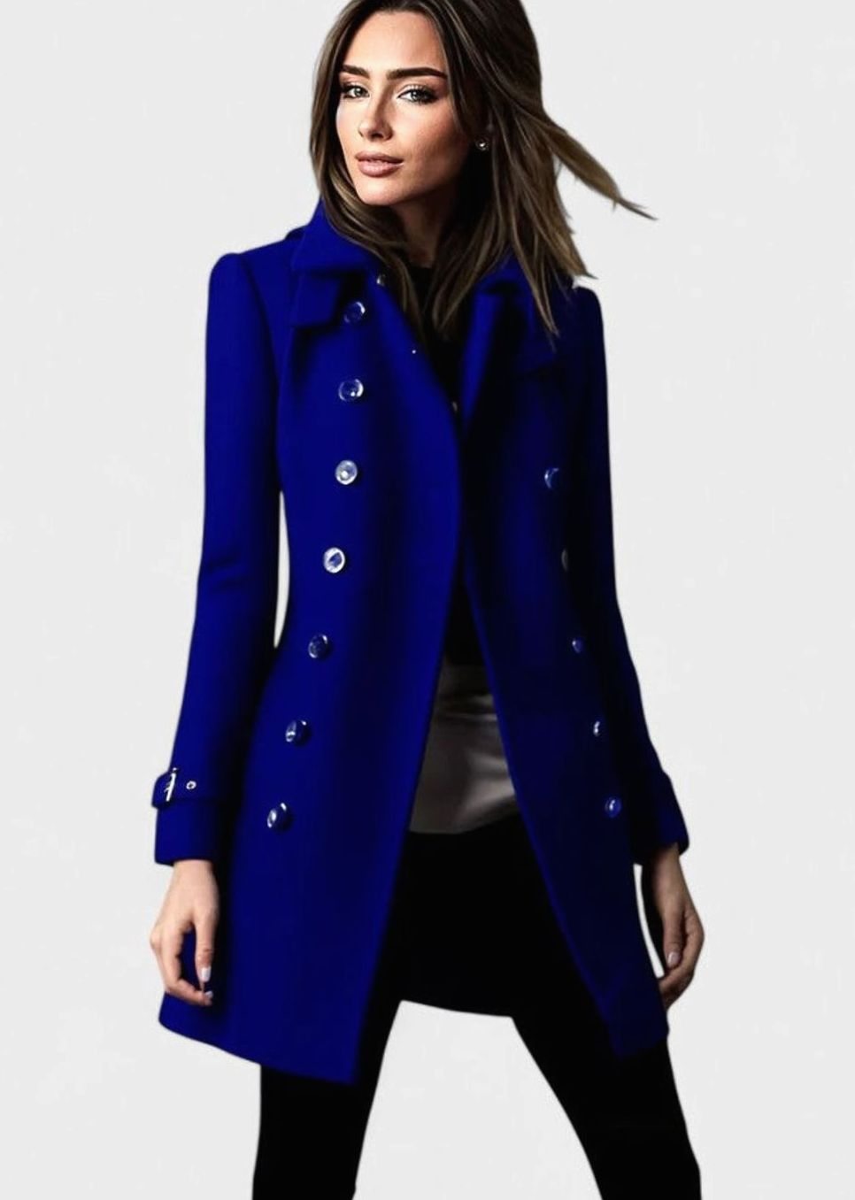 Women's Elegant Double-Breasted Winter Coat