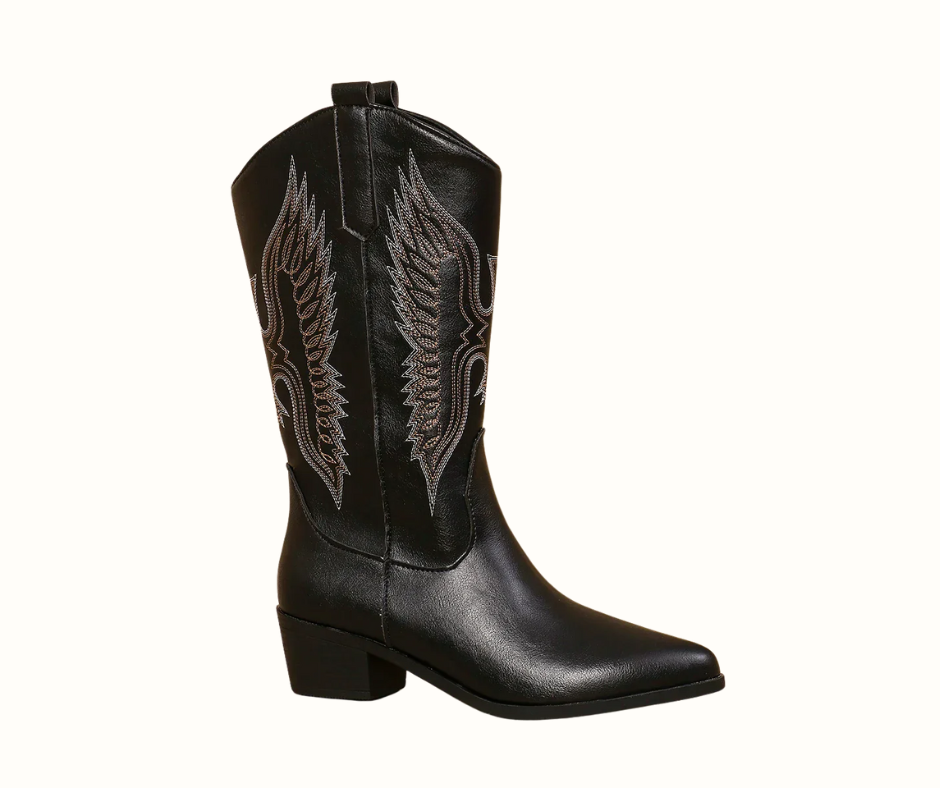 Women's Embroidered Pointed-Toe Boots