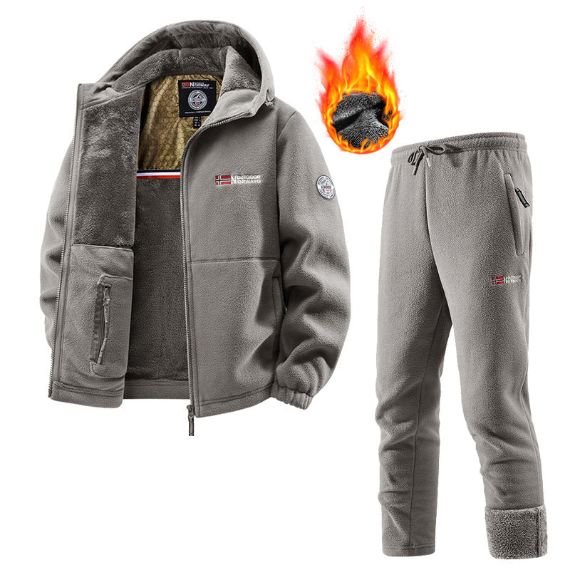 Women's Fleece Jacket and Jogging Pants Set