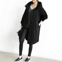 Women's Hooded Button-Front Trench Coat