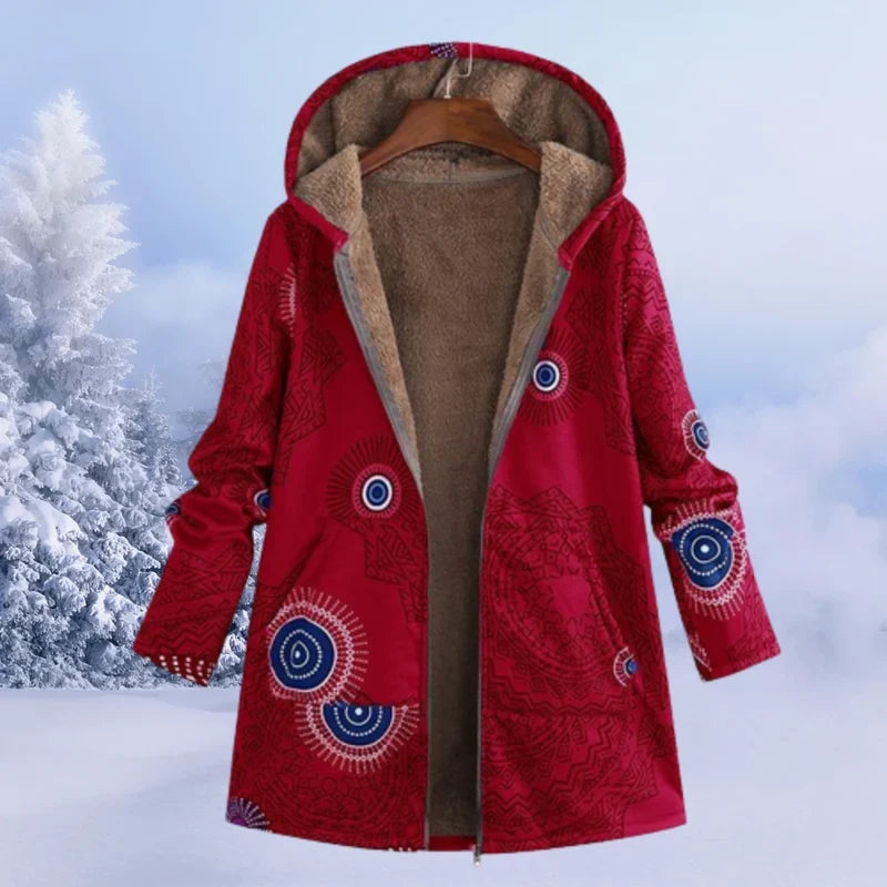 Women's Jacket – Cozy Hooded Jacket, Comfortable and Modern for Winter