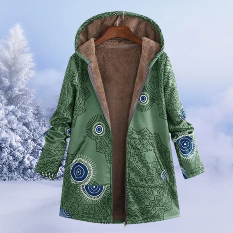 Women's Jacket – Cozy Hooded Jacket, Comfortable and Modern for Winter