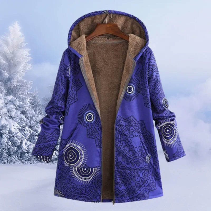 Women's Jacket – Cozy Hooded Jacket, Comfortable and Modern for Winter