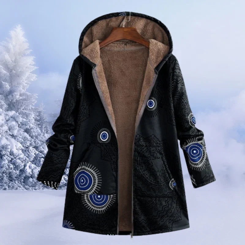 Women's Jacket – Cozy Hooded Jacket, Comfortable and Modern for Winter