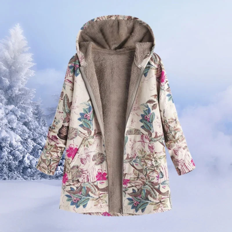 Women's Jacket – Cozy Hooded Jacket, Comfortable and Modern for Winter