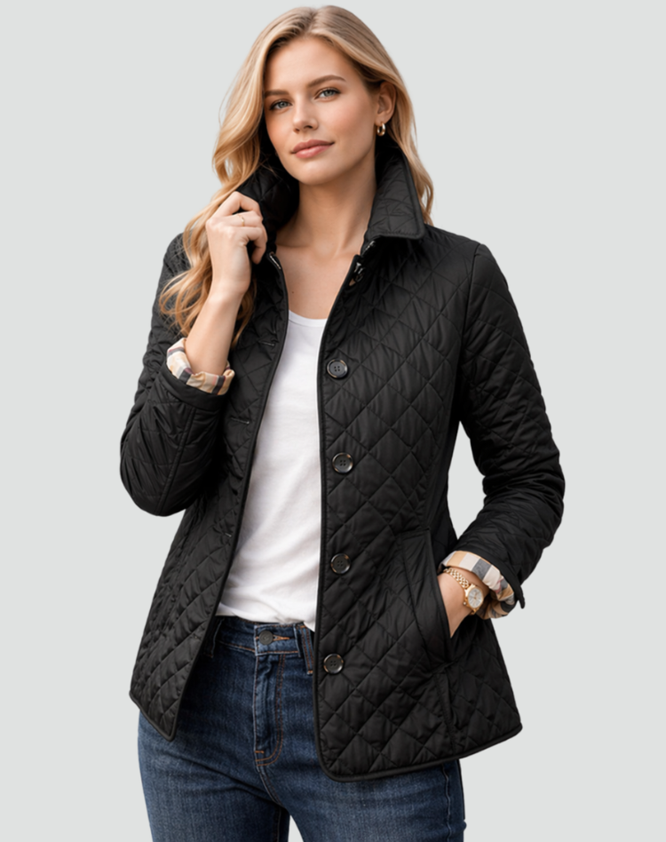 Women's Lightweight Button-Front Quilted Jacket