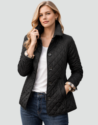 Women's Lightweight Button-Front Quilted Jacket