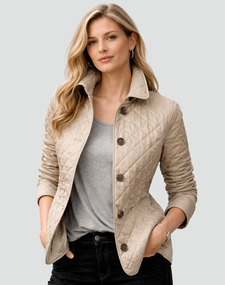 Women's Lightweight Button-Front Quilted Jacket