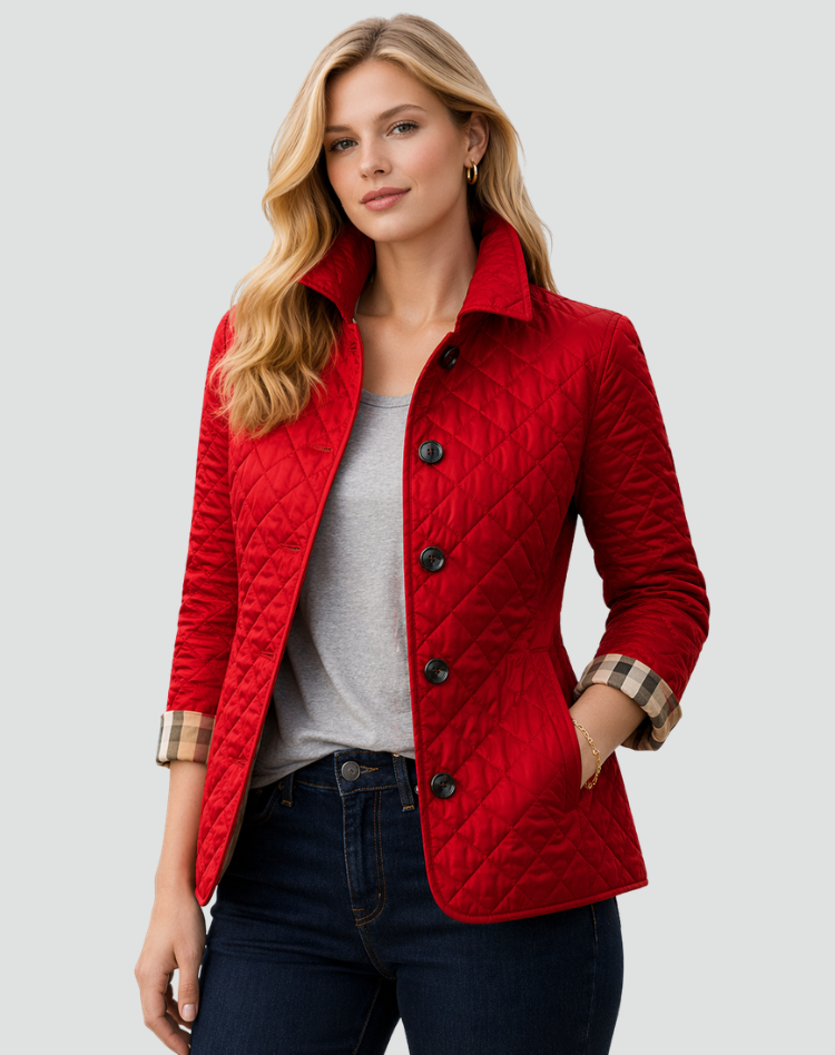 Women's Lightweight Button-Front Quilted Jacket